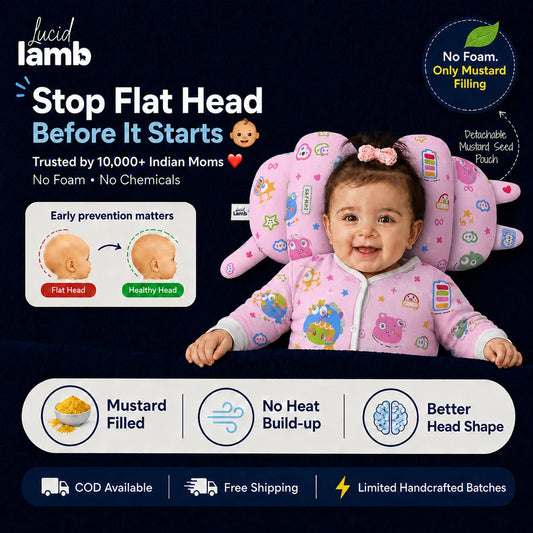 The DreamNest Cotton | Stop Flat Head Before It Starts👶
