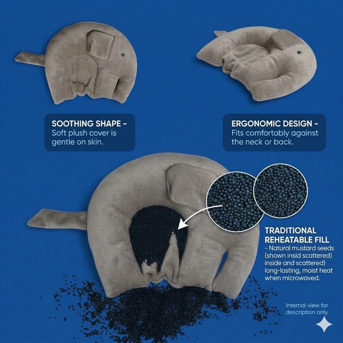 The DreamNest | Baby GajRaj Mustard Cushion