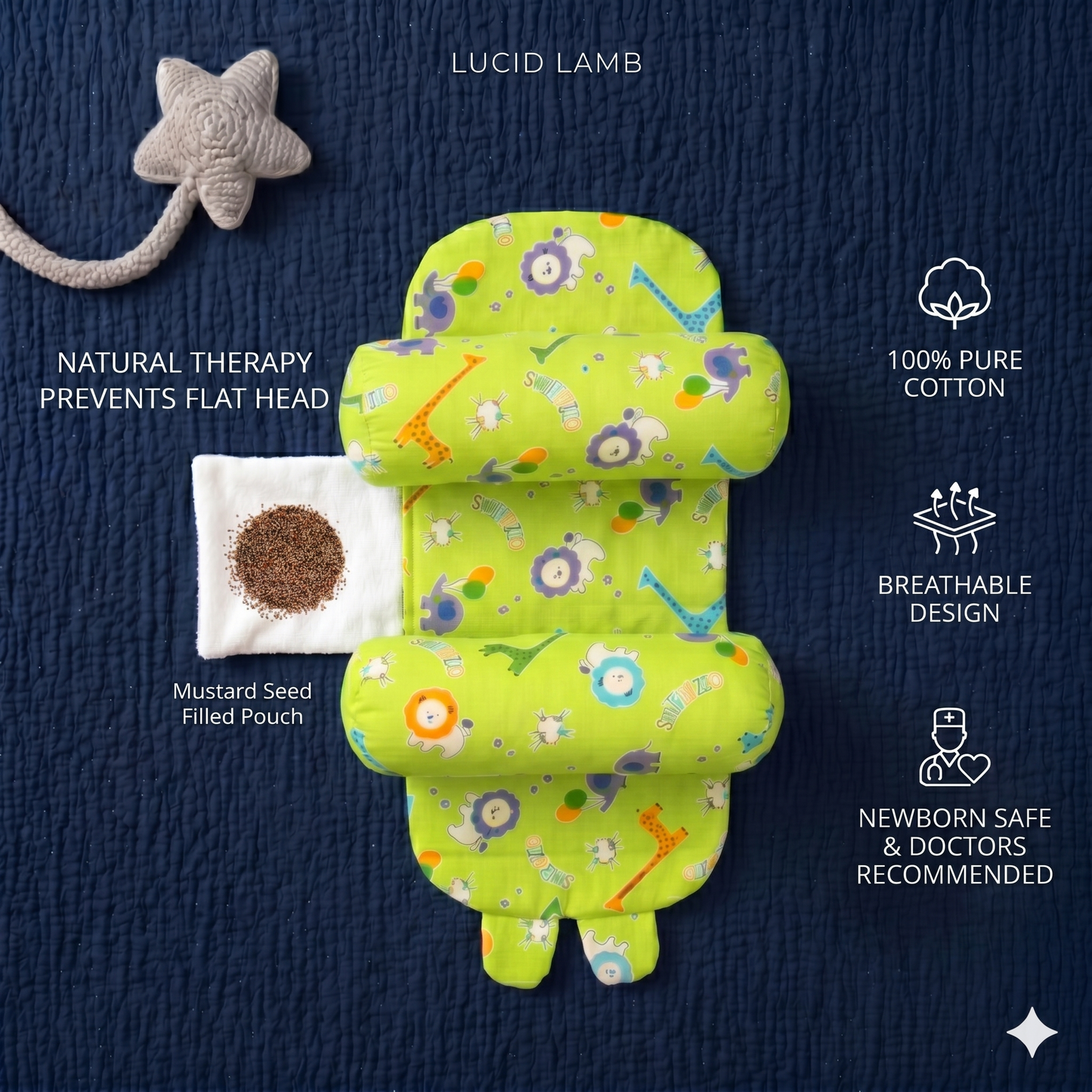 The DreamNest Cotton | Stop Flat Head Before It Starts👶