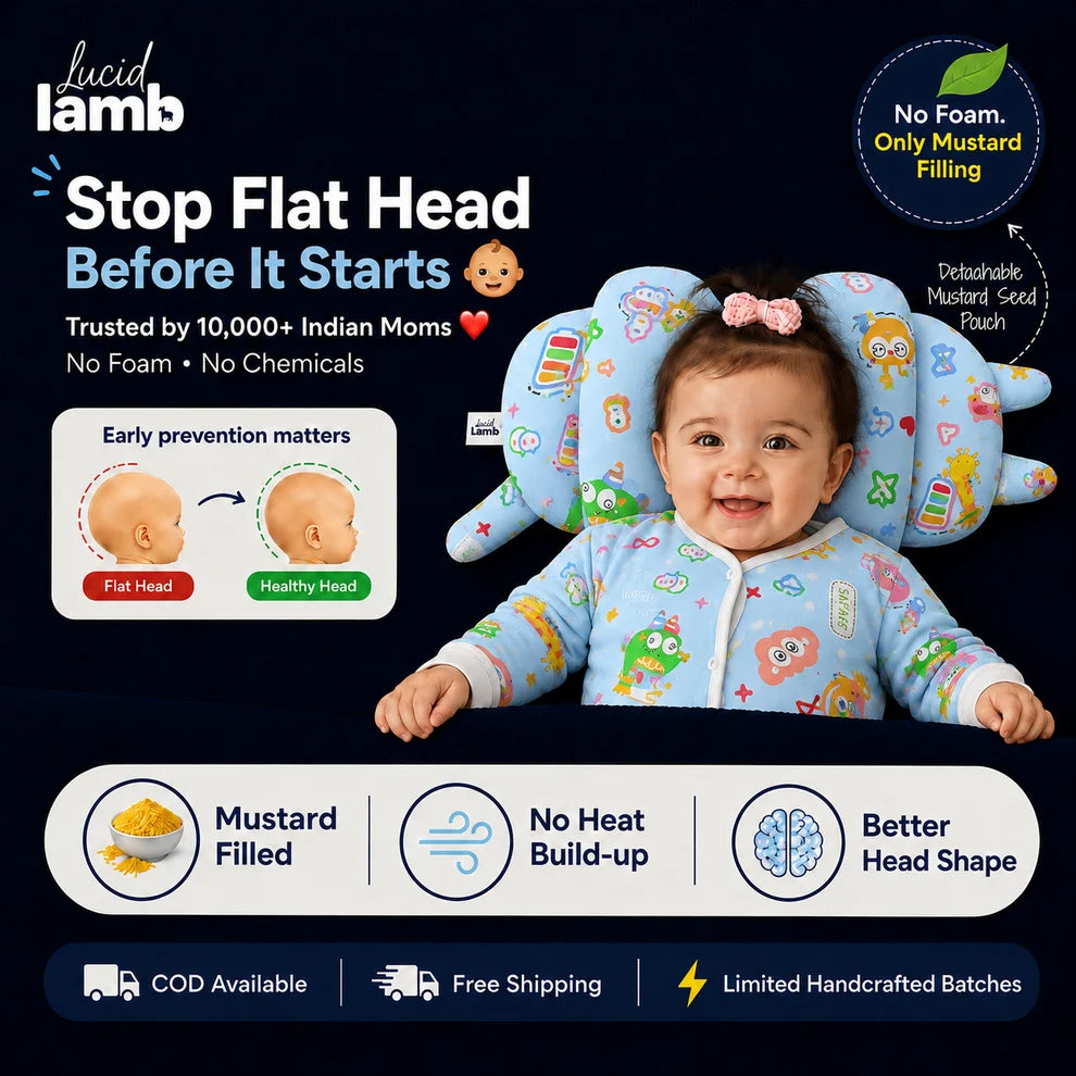 The DreamNest Cotton | Stop Flat Head Before It Starts👶
