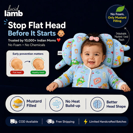 The DreamNest Cotton | Stop Flat Head Before It Starts👶