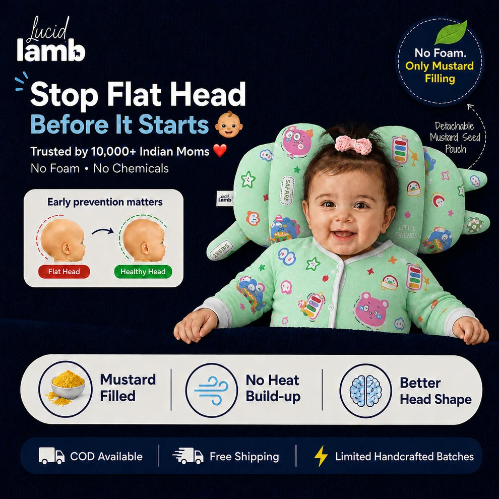 The DreamNest Cotton | Stop Flat Head Before It Starts👶