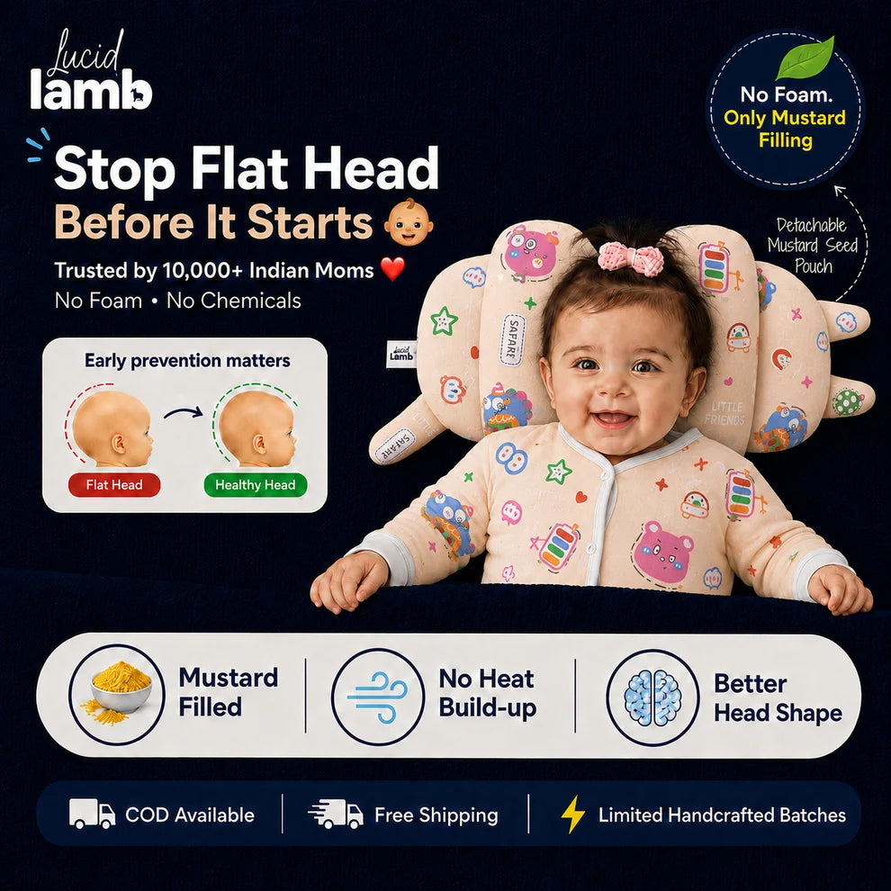 The DreamNest Cotton | Stop Flat Head Before It Starts👶