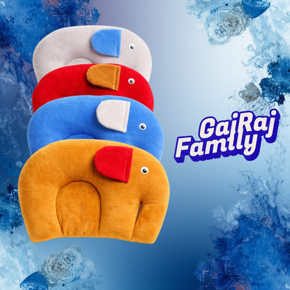 The DreamNest | Baby GajRaj Mustard Cushion