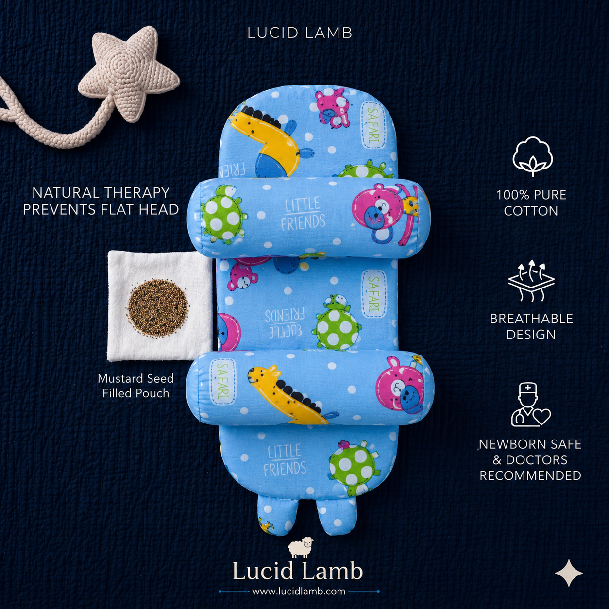 The DreamNest Cotton | Stop Flat Head Before It Starts👶