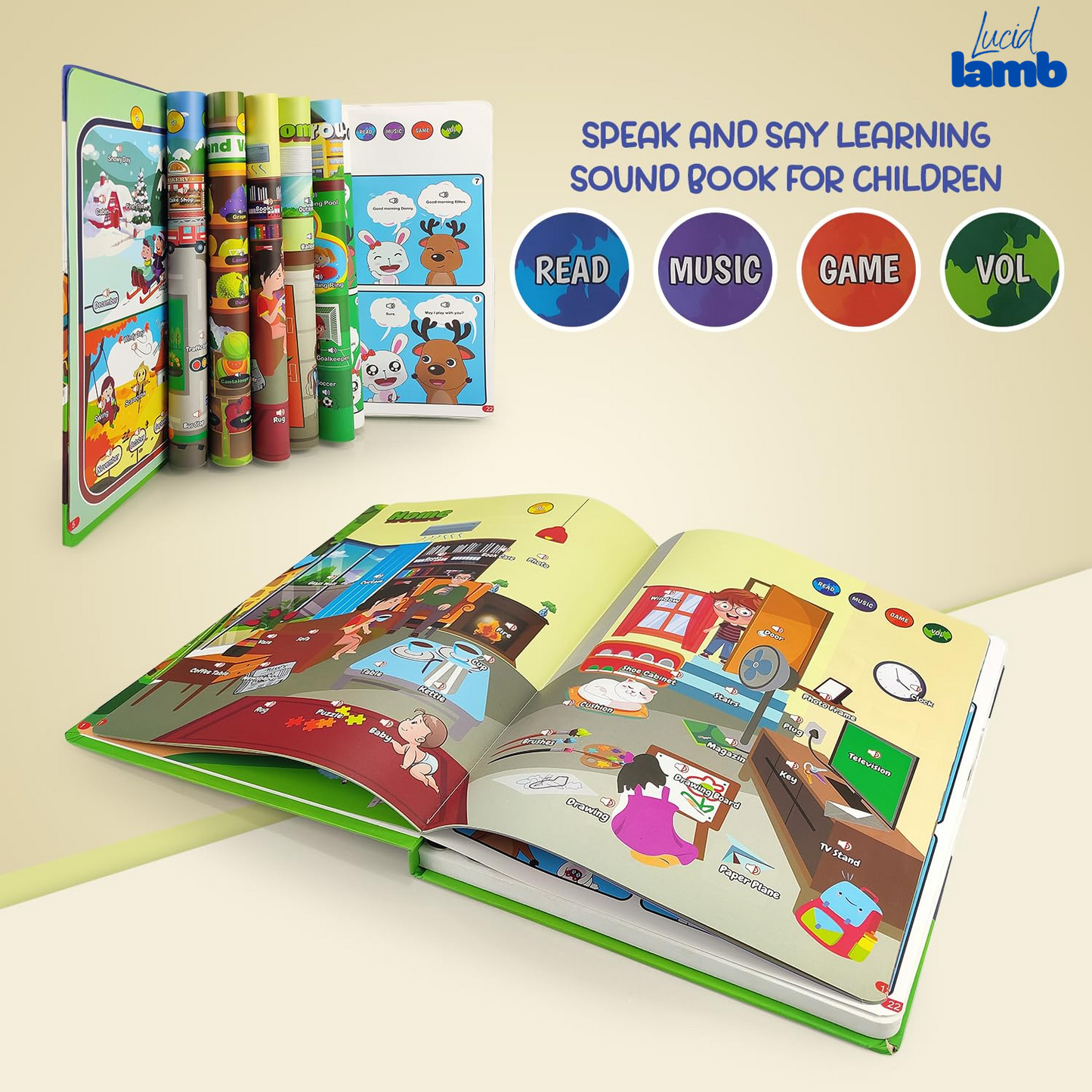 Melody Minds: Learn & Play Sound Book by Lucid Lamb™